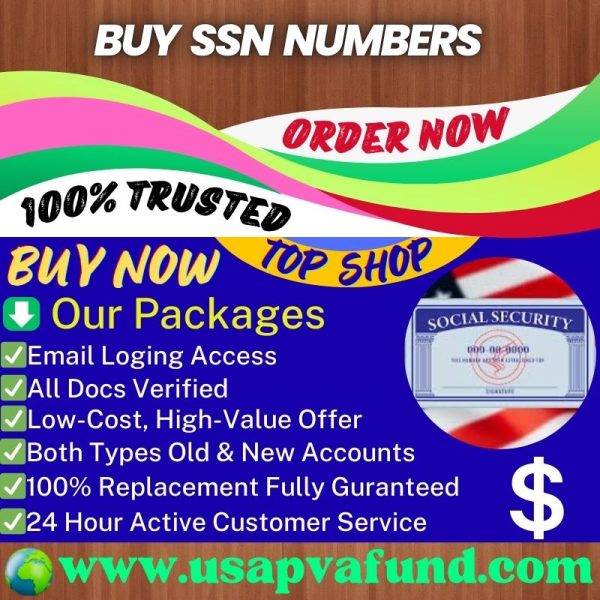 Buy Social Security Number SSN - 100% USA, UK, CA, SSN